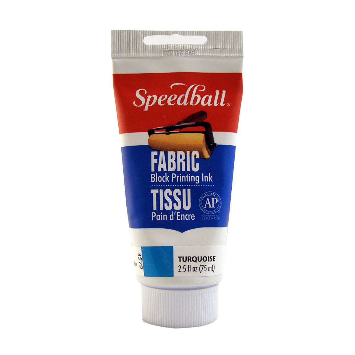 FABRIC BLOCK PRINTING INK 2.5oz TURQUOISE