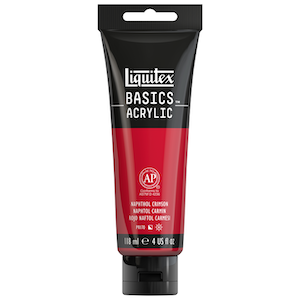 BASICS 4oz TUBE NAPHTOL CRIMSON