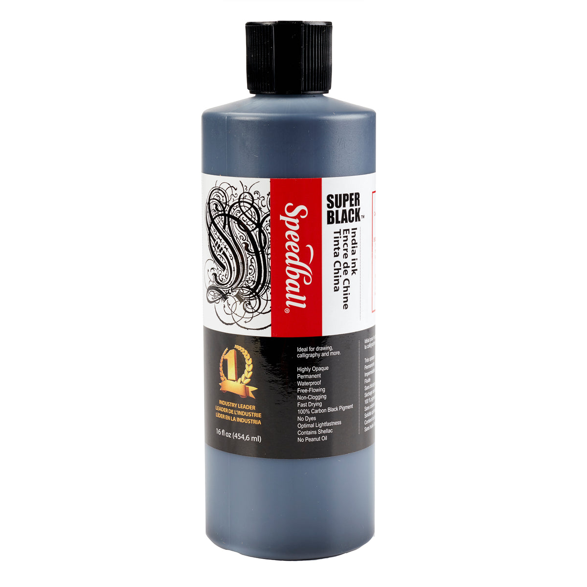 SUPER BLACK INDIA INK 16oz