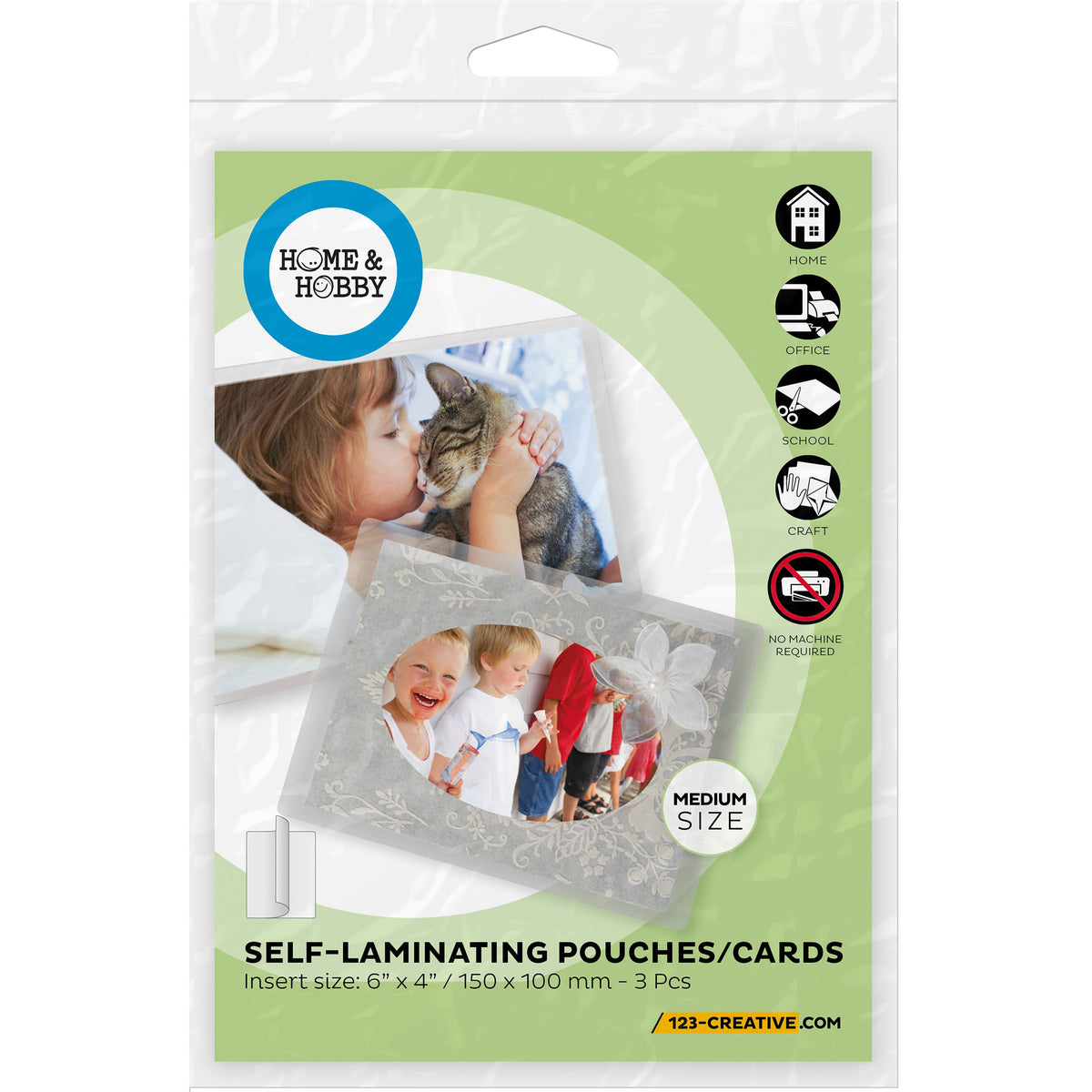 SELF LAMINATING POUCHES 3-PACK 4&quot;x6&quot;