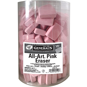 GENERAL&#39;S ALL-ART SMALL PINK ERASER