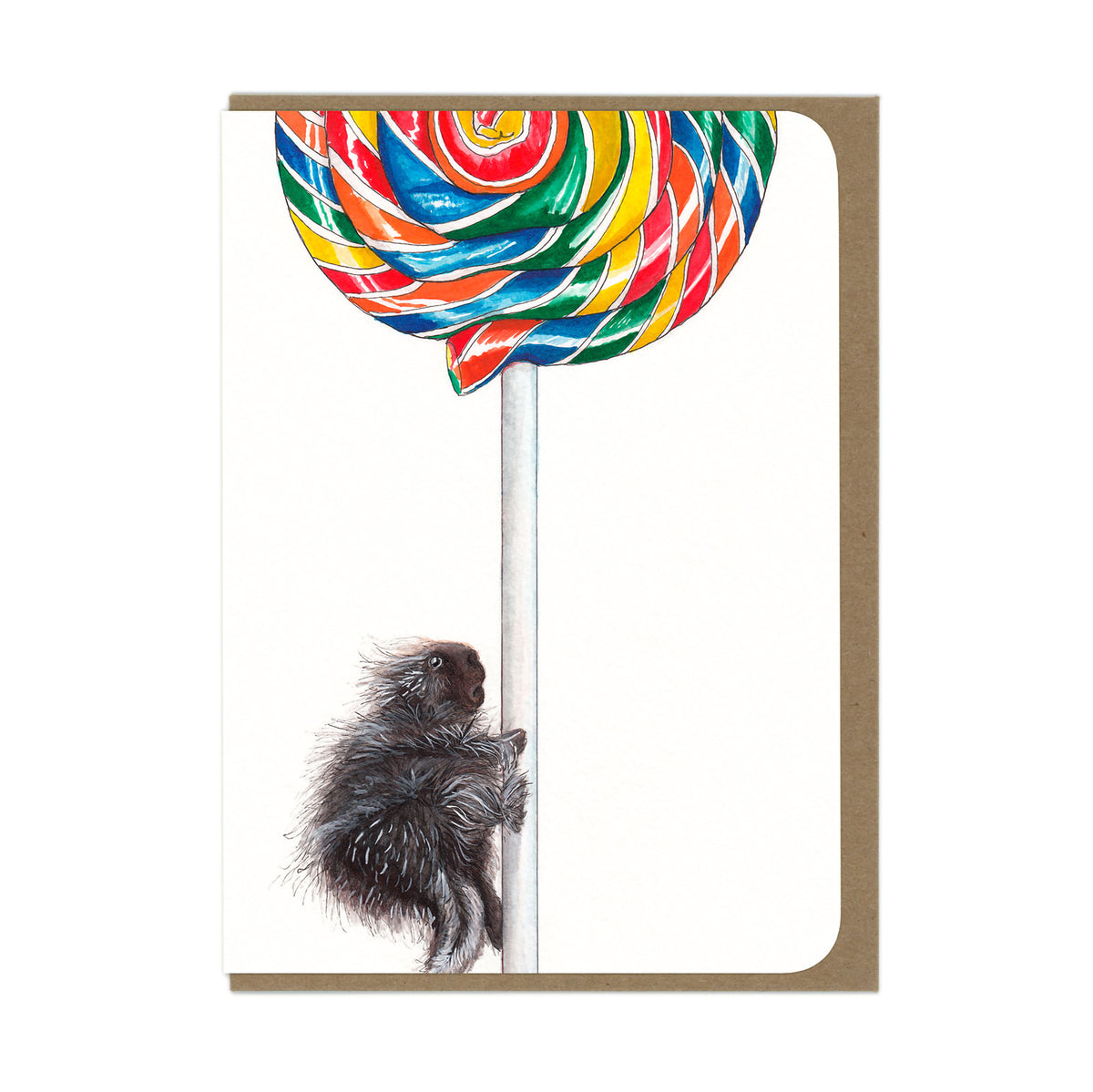 ILLUSTRATION CARD BIRTHDAY PORCUPOP