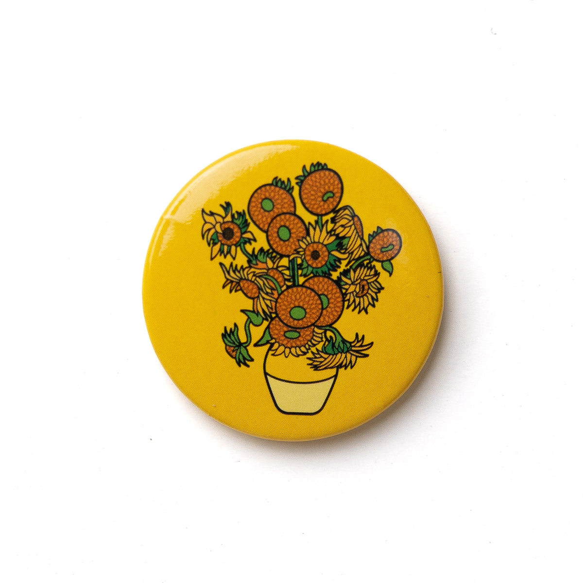 ART HISTORY BUTTON PIN - SUNFLOWERS