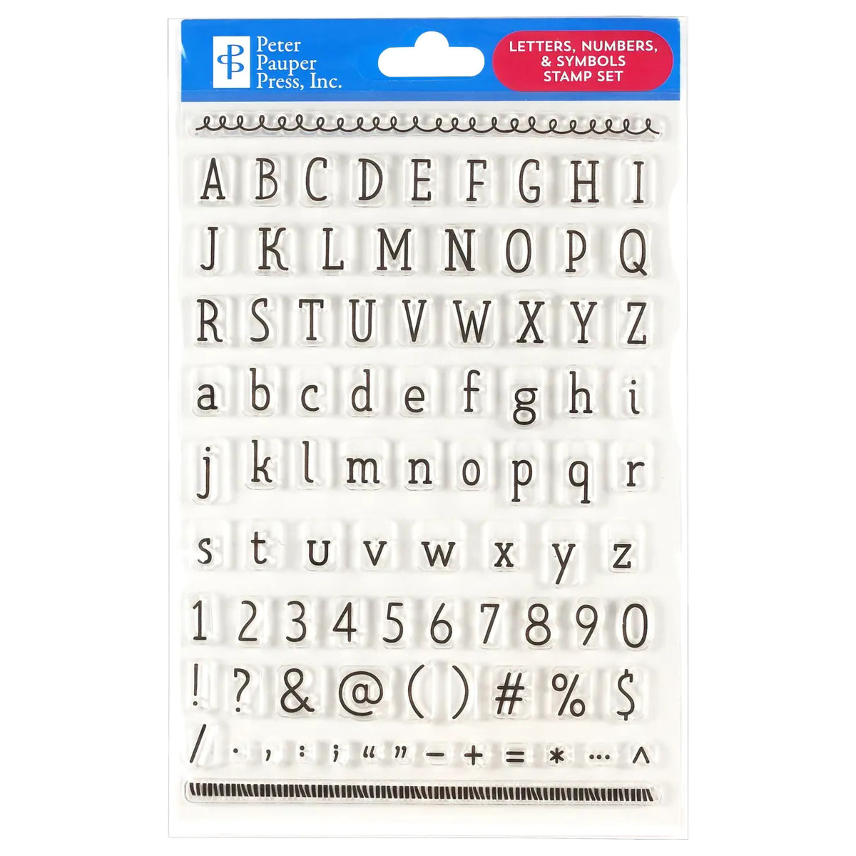 CLEAR STAMP SET - LETTERS, NUMBERS &amp; SYMBOLS