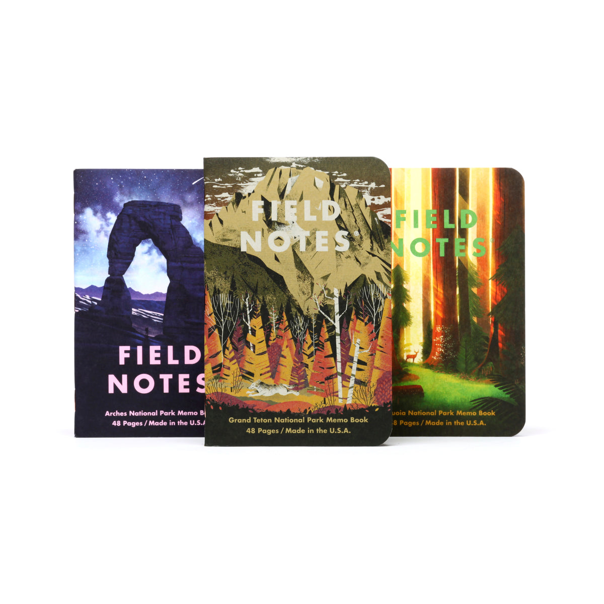 FN NATIONAL PARKS 3PK, GRAND TETON, ARCHES, SEQUOIA