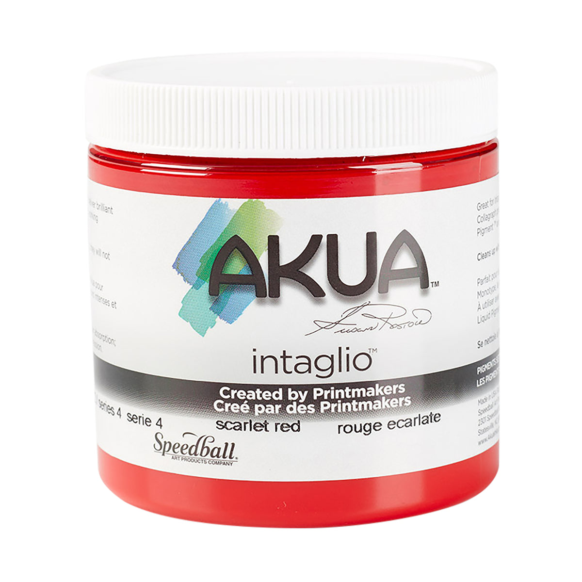AKUA INTAGLIO INK BONE 8oz SCARLET RED
