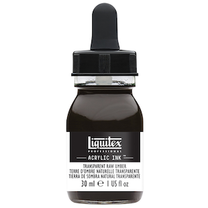 LIQUITEX INK 30ml TRANSPARENT RAW UMBER