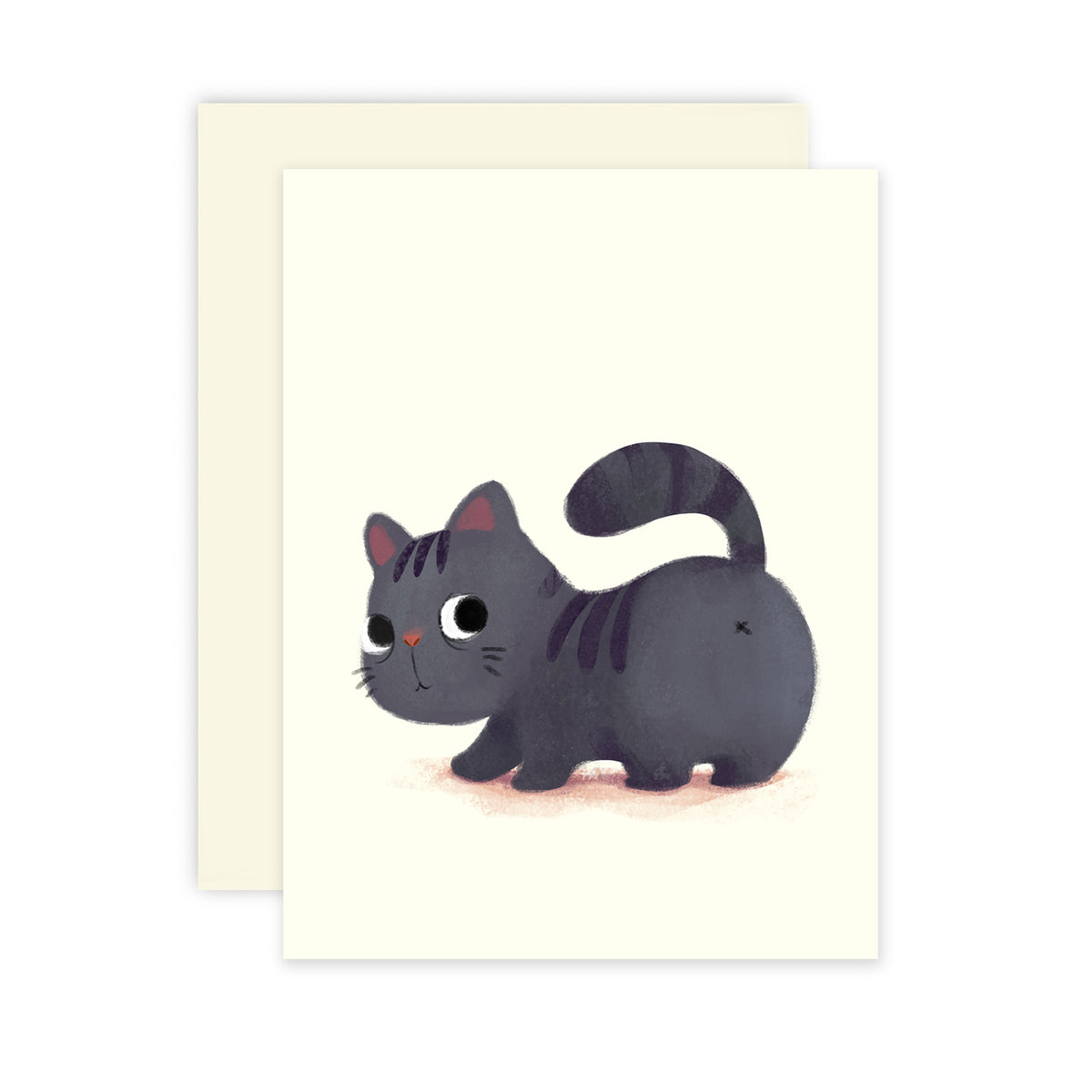 ILLUSTRATION CARD SNEAKY CAT