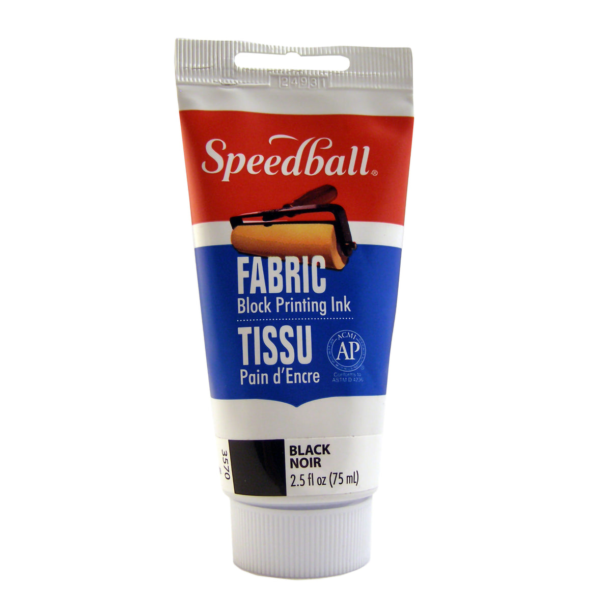 FABRIC BLOCK PRINTING INK 2.5oz BLACK