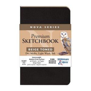 NOVA SKETCHBOOK SOFTCOVER BEIGE 5.5x3.5