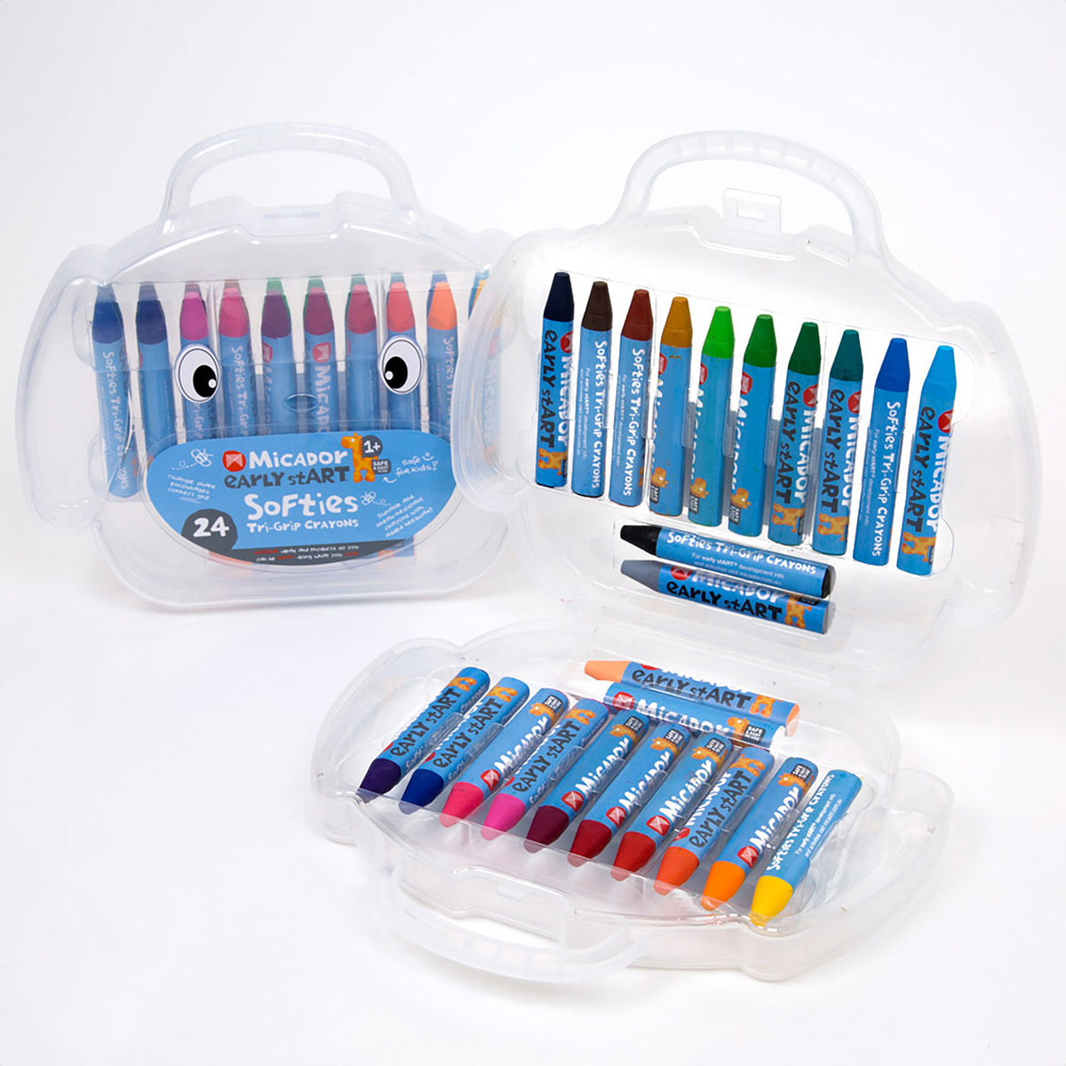 EARLY START SOFTIES TRI-GRIP CRAYONS 24PK