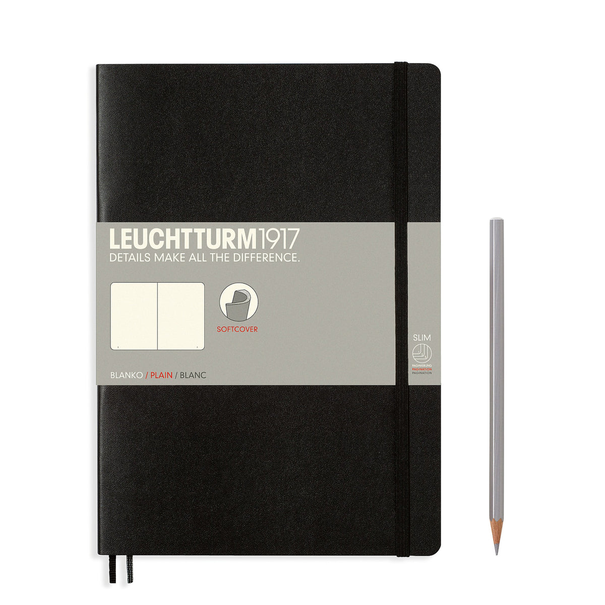 SOFTCOVER B5 NOTEBOOK PLAIN BLACK