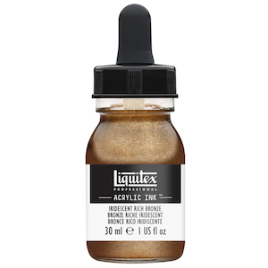 LIQUITEX INK 30ml IRIDESCENT RICH BRONZE
