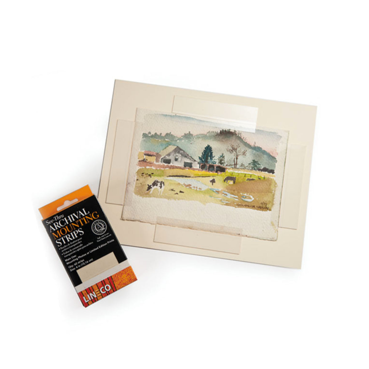 SEE-THRU MOUNTING STRIPS 4&#39;&#39;