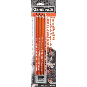 GENERAL&#39;S CHARCOAL PENCIL SET/5