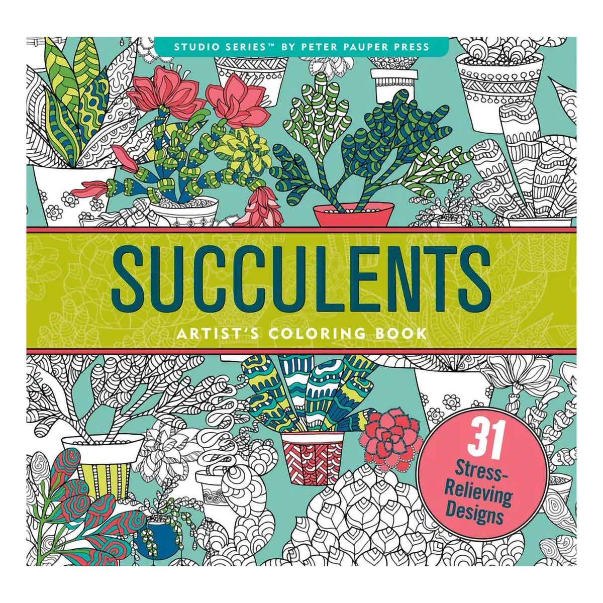 ADULT COLORING BOOK - SUCCULENTS