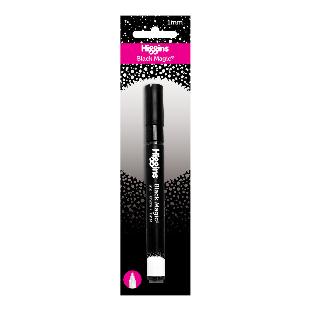 HIGGINS BLACK MAGIC 1mm NIB MARKER