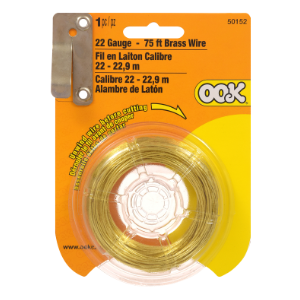 GALVANIZED WIRE BRASS 75&#39; 22-GAUGE