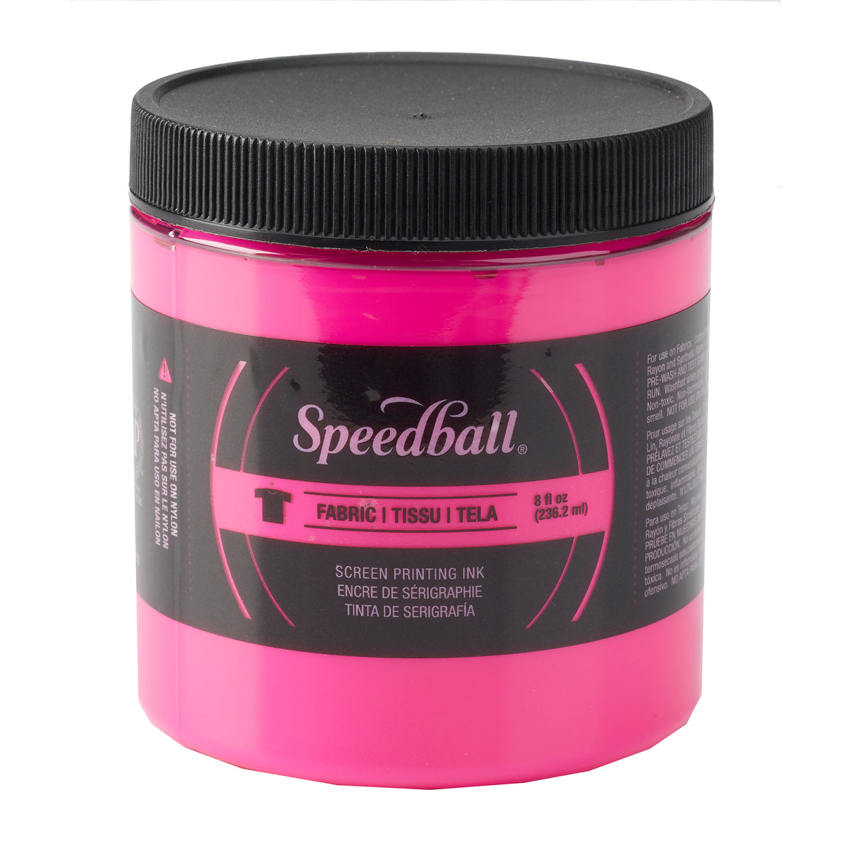 FABRIC SCREEN PRINTING INK 8oz FLUORESCENT MAGENTA