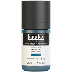 LIQUITEX ACRYLIC GOUACHE 59ml JAR TURQUOISE DEEP