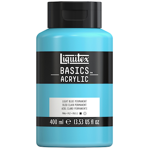 BASICS 400ml JAR LIGHT BLUE PERMANENT