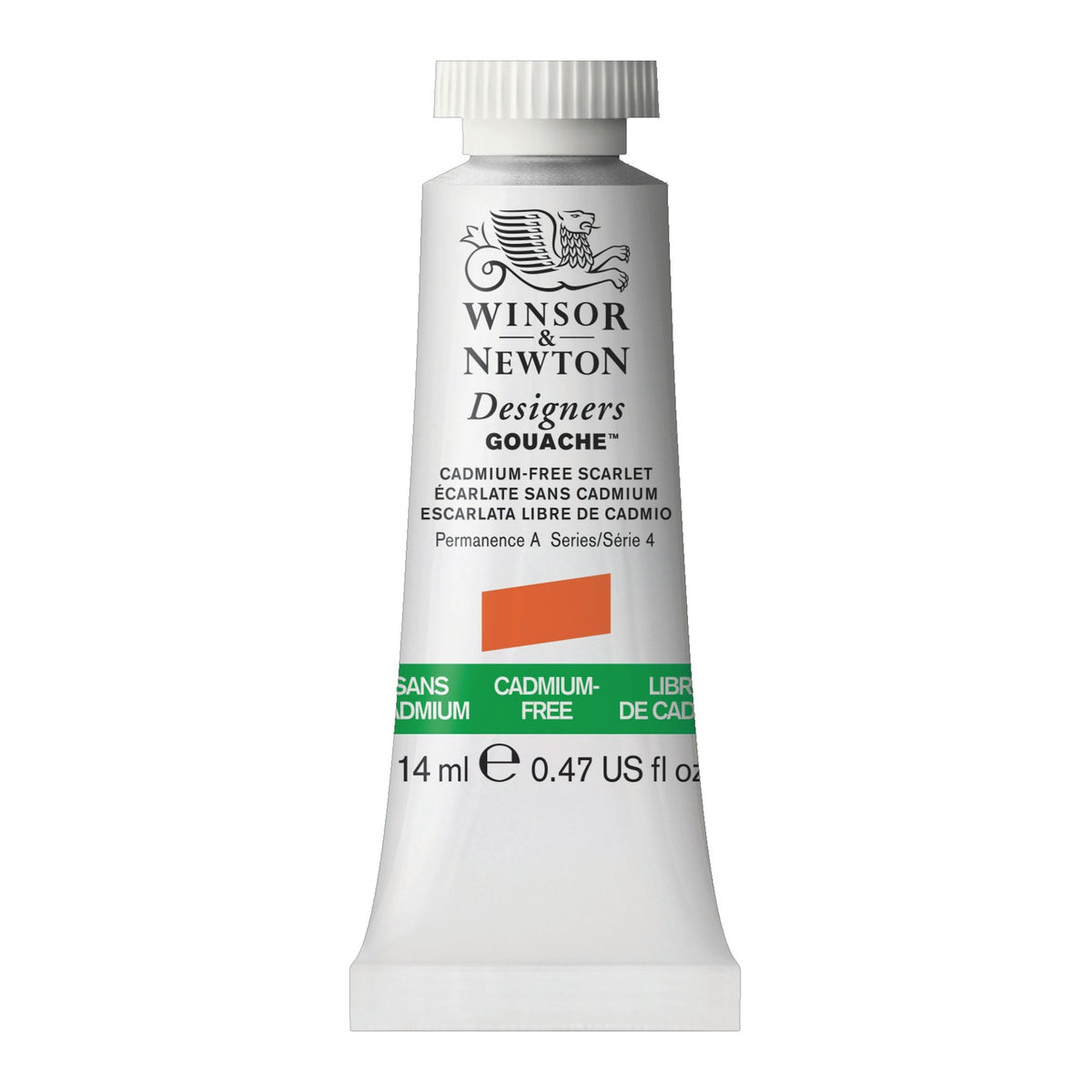 W&amp;N DESIGNERS GOUACHE CADMIUM-FREE SCARLET 14ml