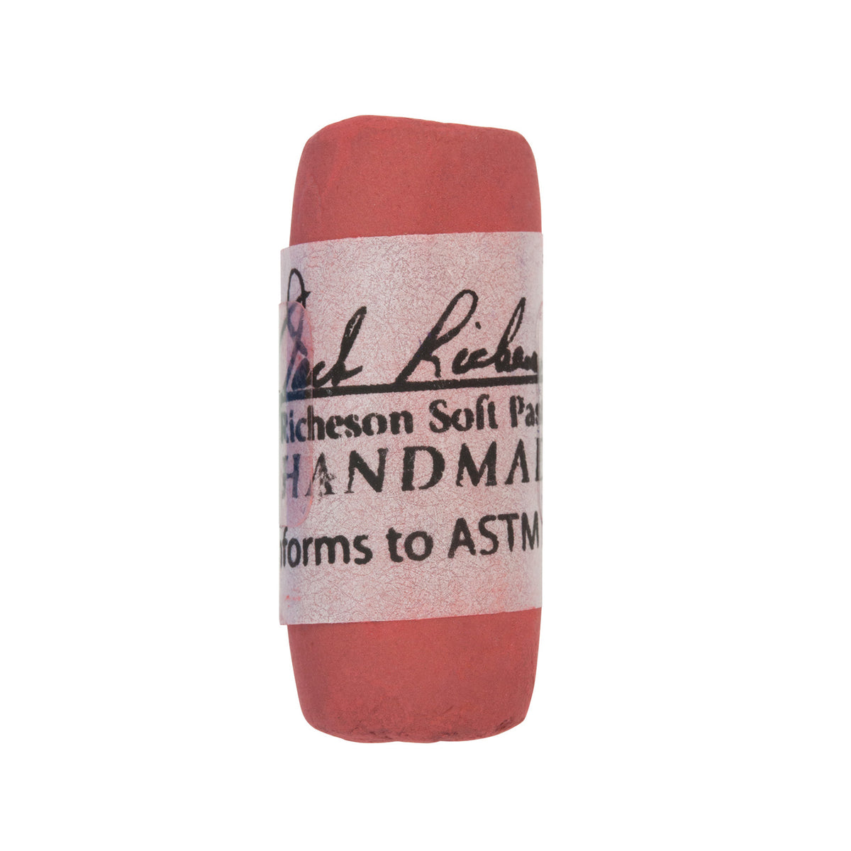 HANDROLLED SOFT PASTEL EARTH RED 1