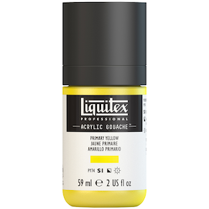 LIQUITEX ACRYLIC GOUACHE 59ml JAR PRIMARY YELLOW