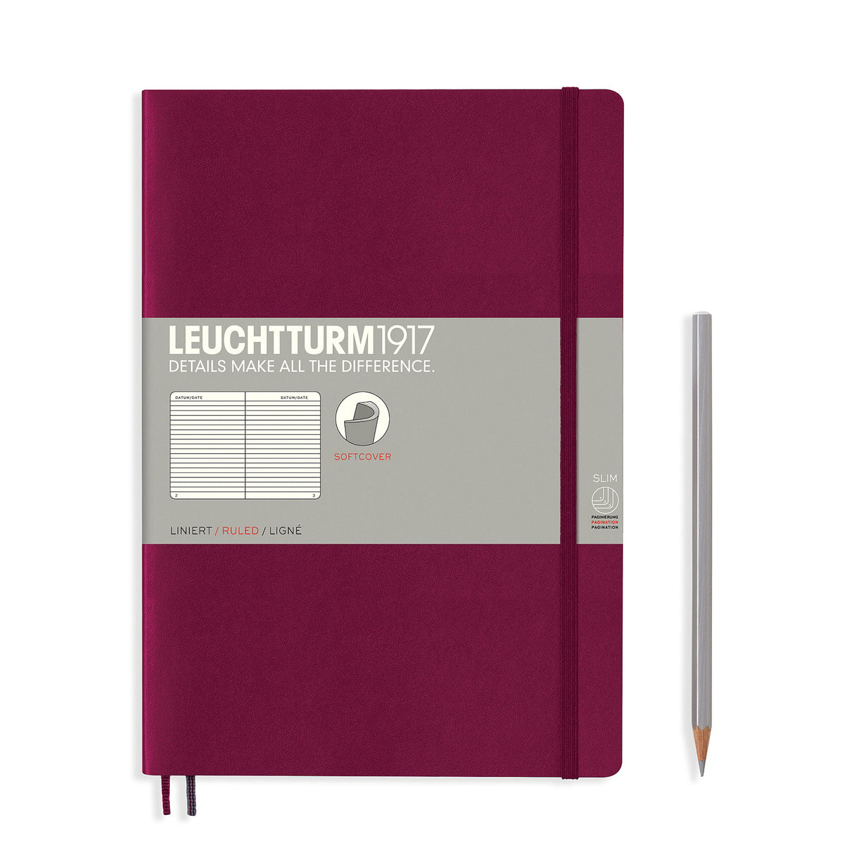 SOFTCOVER B5 NOTEBOOK RULED PORT RED