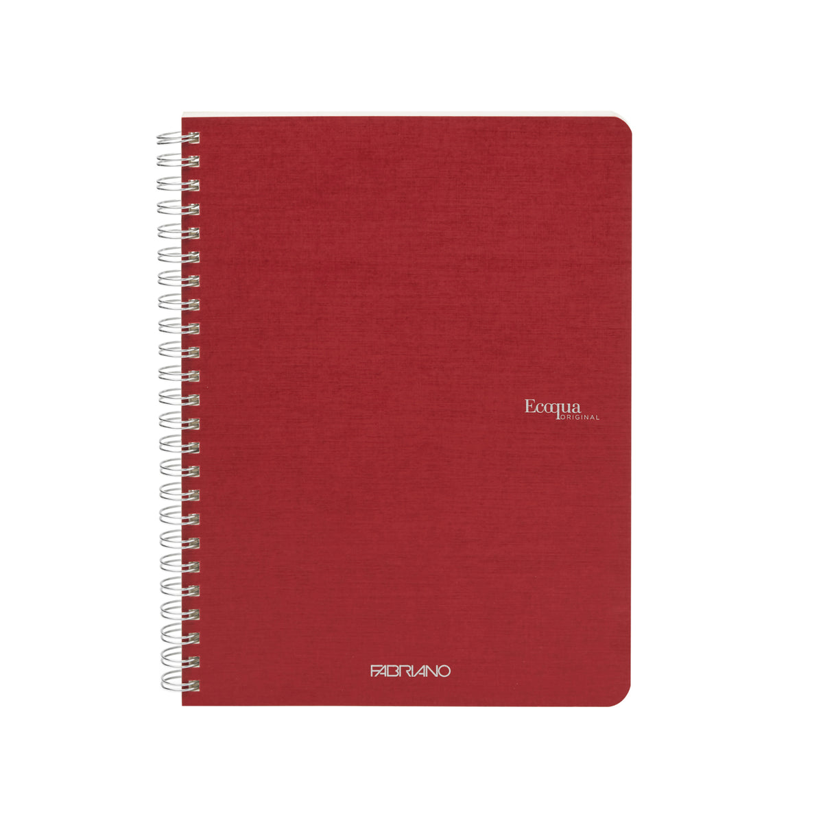 ECOQUA ORIGINAL SPIRAL-BOUND A5 BLANK CHERRY