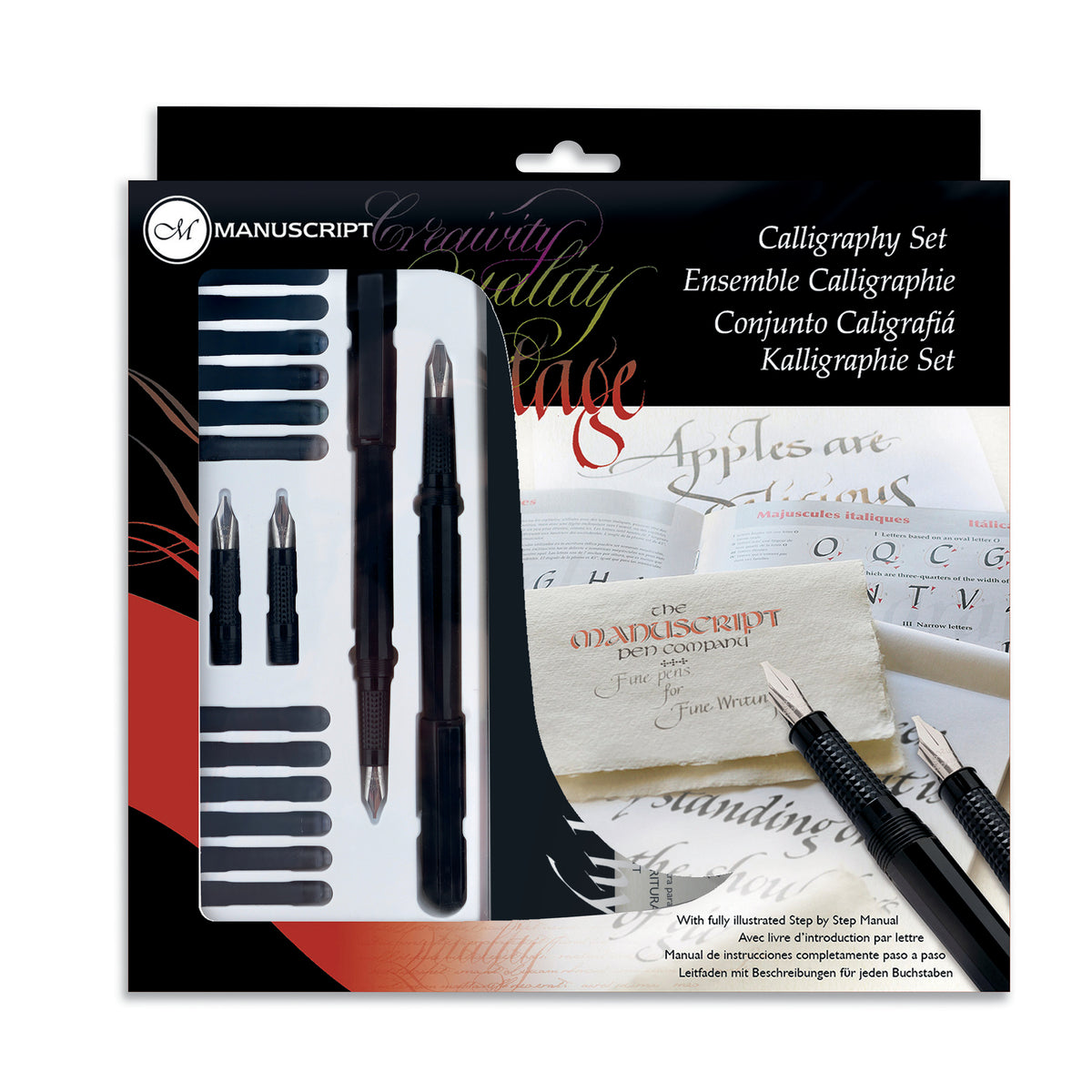NC Quill Pen Ink Set, Including Quill pen, Glass Pen, Wooden Pen