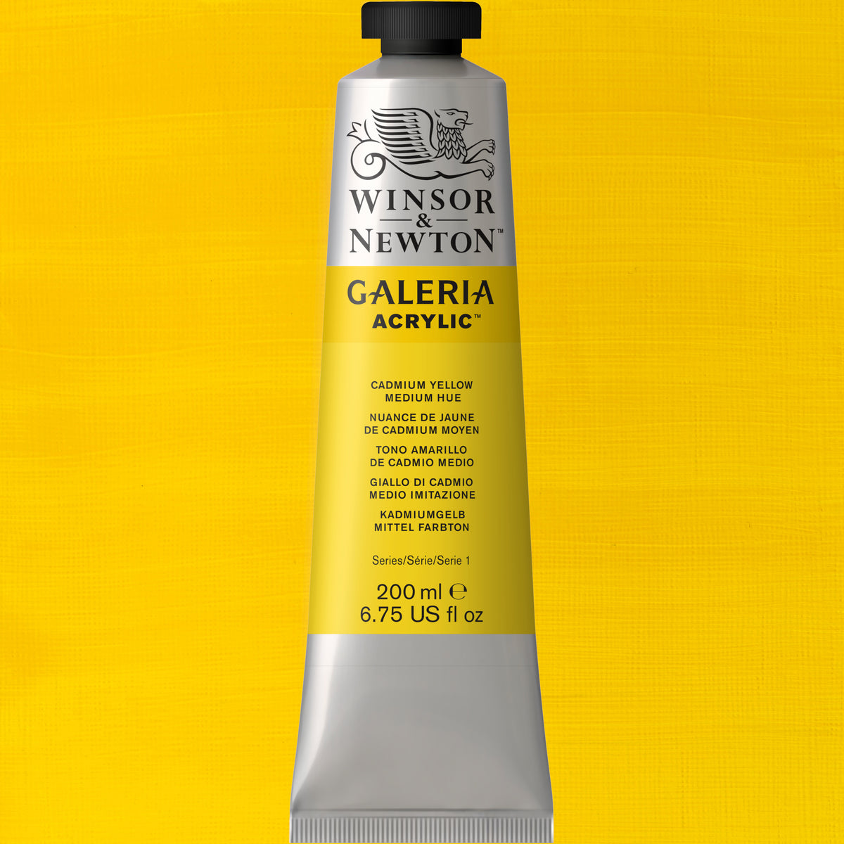 W&amp;N GALERIA ACRYLICS CADMIUM YELLOW MEDIUM HUE 200ml