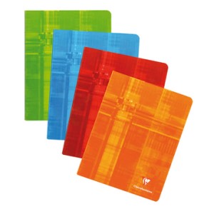 CLAIRE FONTAINE STAPLE NOTEBOOK RULED W/ MARGINS 6x8