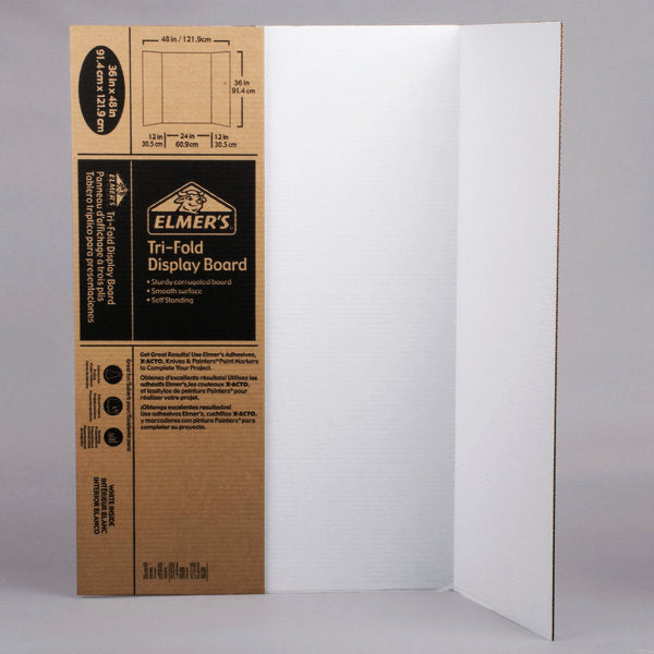 BAZIC Trifold Presentation Board 36 X 48 Assorted Color, Tri-Fold  Corrugated Poster Boards, Cardboard for Display Boards Science Fair Art  Project
