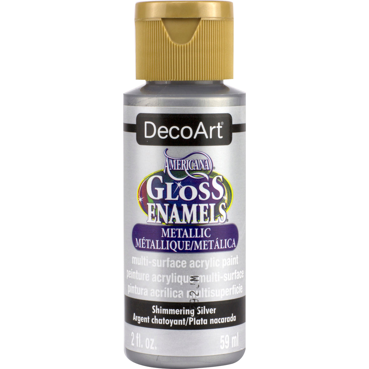 GLOSS ENAMEL 2oz SHIMMERING SILVER