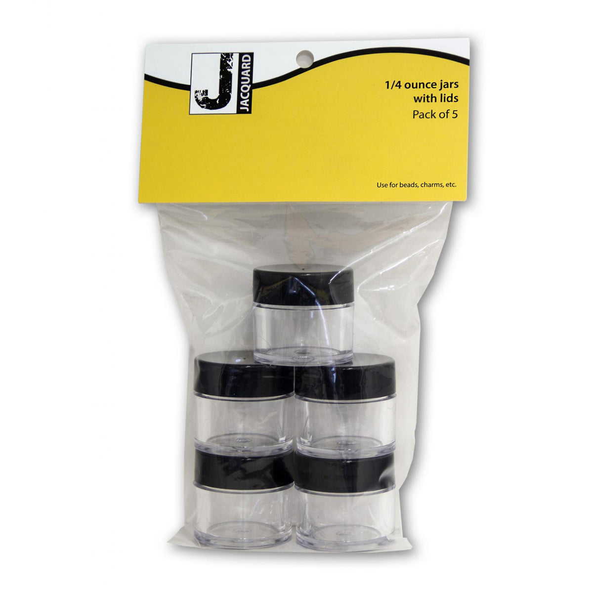 CLEAR PLASTIC JAR 0.25oz 5-PACK