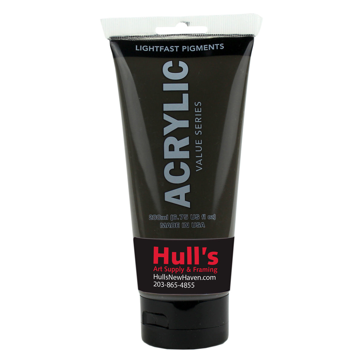 HULLS ACRYLIC 200ml TUBE RAW UMBER