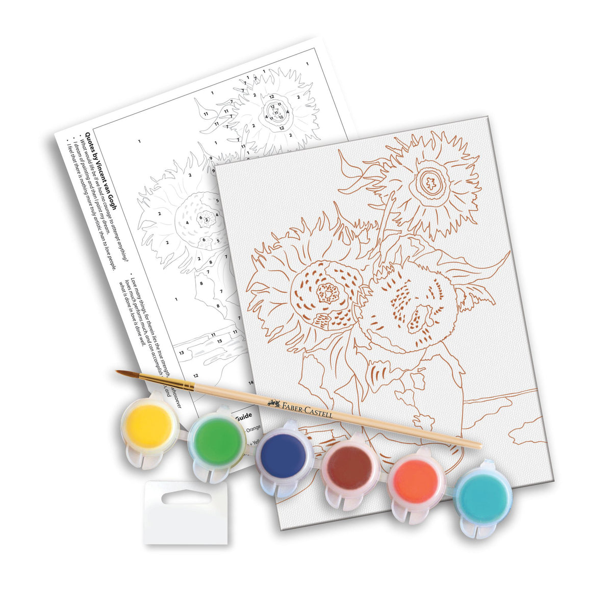 PAINT BY NUMBERS - SUNFLOWERS