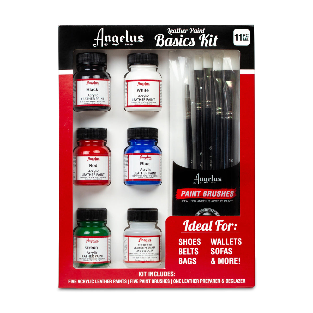 LEATHER PAINT 1oz BASICS KIT
