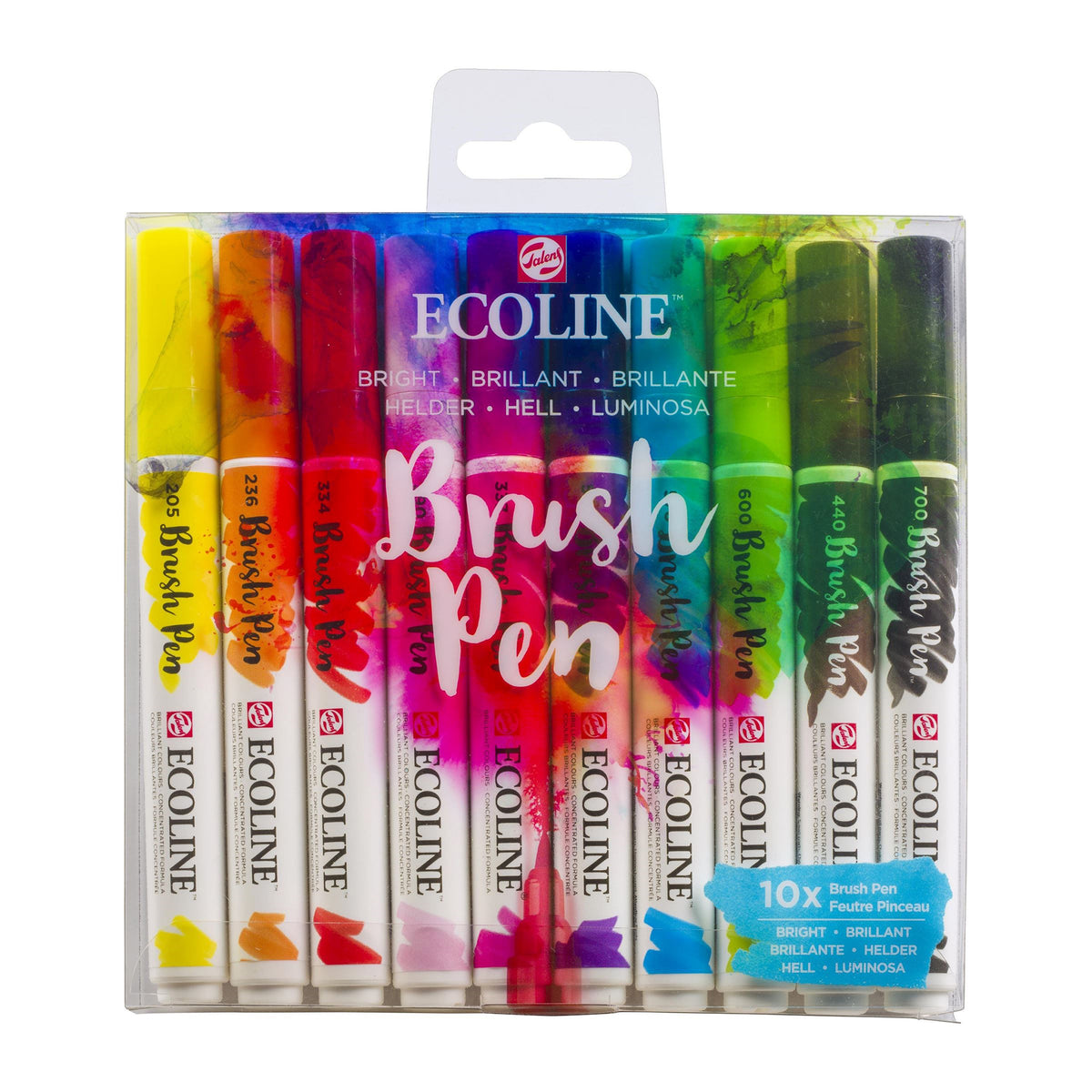 ECOLINE WATERCOLOUR BRUSHPEN SET 10 - BRIGHT