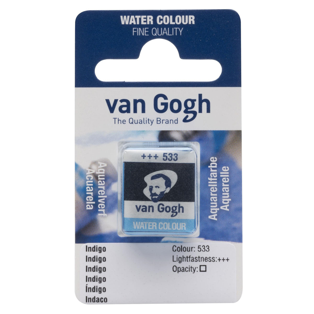 VAN GOGH WATERCOLOUR HALF PAN INDIGO
