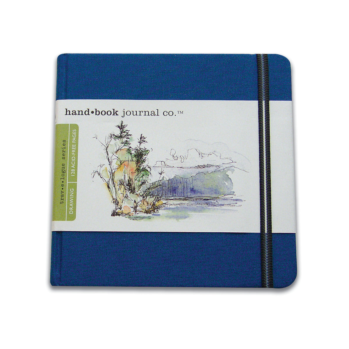TRAVELOGUE JOURNAL SQUARE 5.5X5.5 BLUE