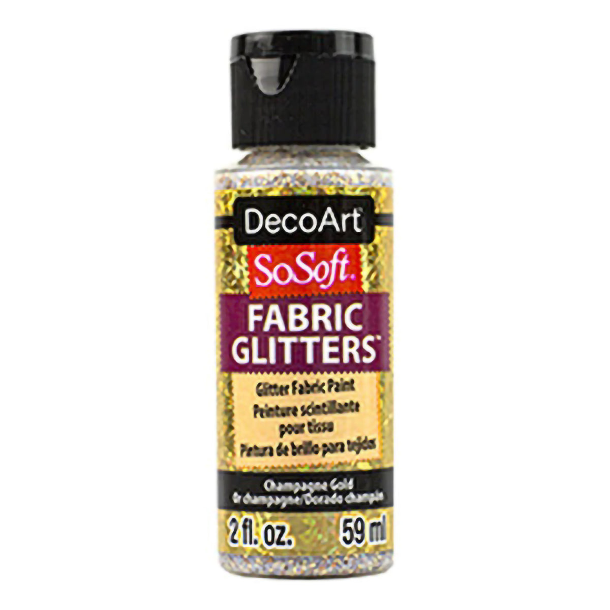 SOSOFT GLITTERS 2oz CHAMPAGNE GOLD