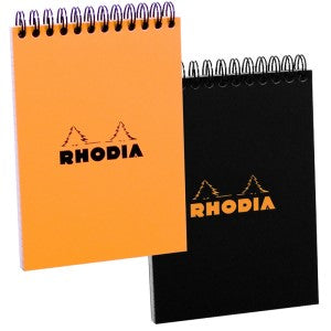 RHODIA BLACK GRAPH SPIRAL PAD 4X6
