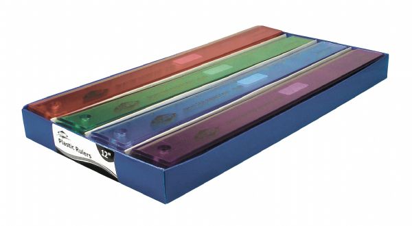 FLUORESCENT ACRYLIC 12&quot; RULER