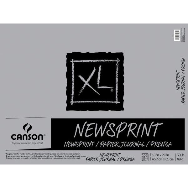 CANSON XL 100 SHEET NEWSPRINT PAD 18X24