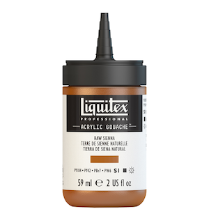 LIQUITEX ACRYLIC GOUACHE 59ml JAR RAW SIENNA