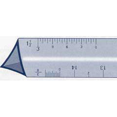 ARCHITECT SCALE HOLLOW 12'' SILVER