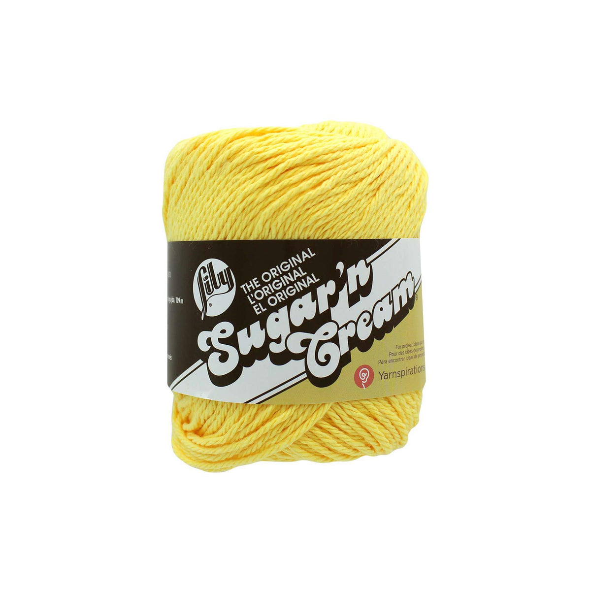 SUGAR N&#39; CREAM YARN 2.5&quot;oz YELLOW