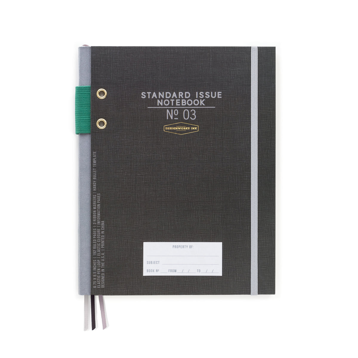 STANDARD ISSUE PLANNER NOTEBOOK BLACK
